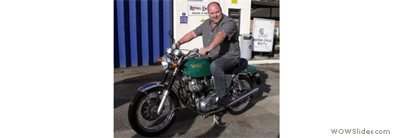 Paul Napier & his 1972 Norton Commando 750 Fastback